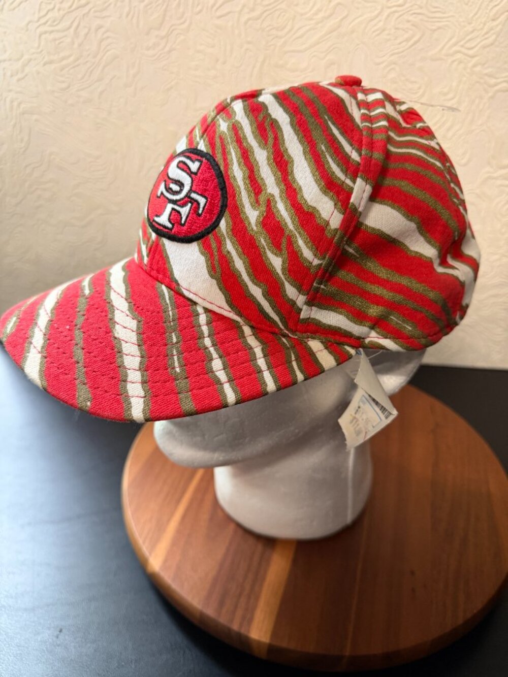 Zubaz San Francisco 49ers Baseball Hat Snapback AJD Vintage 1990s NOS - Picture 2 of 6